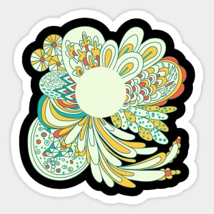 Abstract flower Sticker